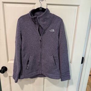 The North Face Women's Heathered Lavender Purple Fleece Jacket